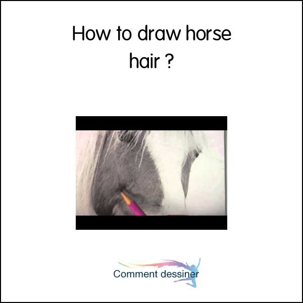 How to draw horse hair